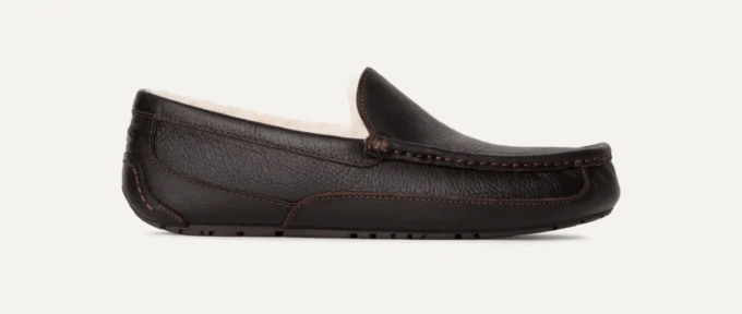 Ascot leren pantoffel