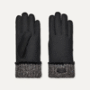 Handschoen met gebreide manchet van schapenvacht