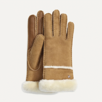 Handschoen met schapenvachtnaad