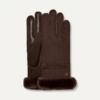 Handschoen met schapenvachtnaad