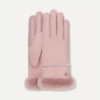 Handschoen met schapenvachtnaad