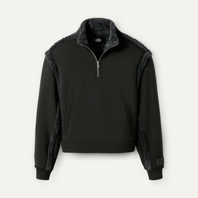 Lydi Bonded Fleece Halve Rits