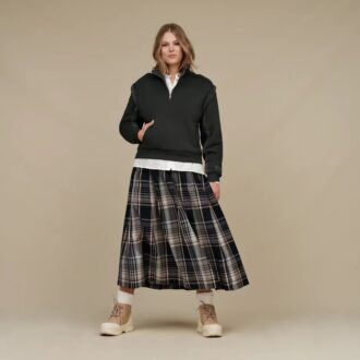 Lydi Bonded Fleece Halve Rits