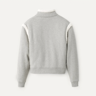 Lydi Bonded Fleece Halve Rits