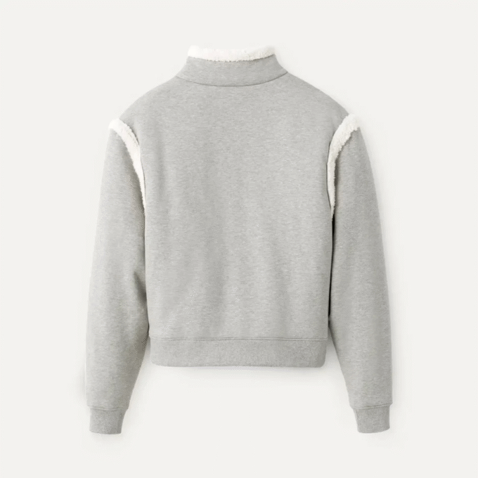 Lydi Bonded Fleece Halve Rits