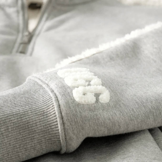 Lydi Bonded Fleece Halve Rits