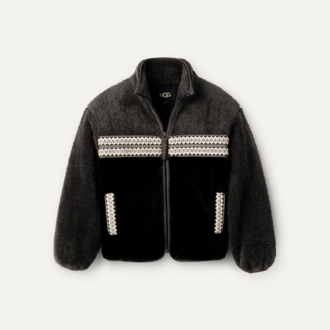 Marlene Sherpa Jacket Heritage Braid