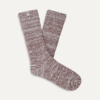 Ribgebreide slouchy crew sok