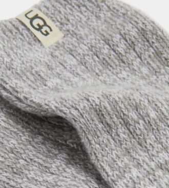 Ribgebreide slouchy crew sok