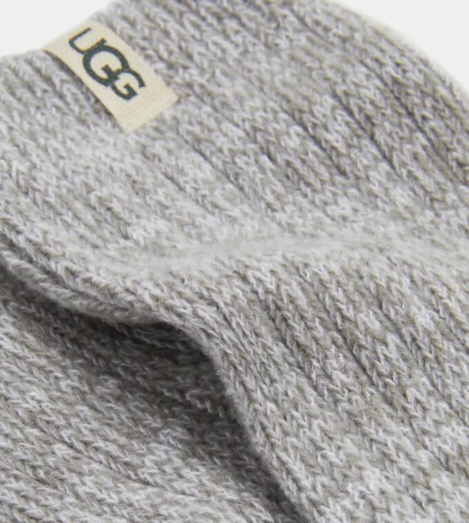 Ribgebreide slouchy crew sok